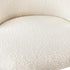 Round Dining Table & 4PCS Dining Chairs White Sherpa
