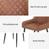 4x Dining Chairs Retro PU Leather Kitchen Lounge Cafe Accent Chair Brown