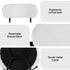 Dining Chairs Set of 6 Sherpa Boucle White