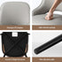 2x Dining Chairs Hollow PU Leather Kitchen Lounge Cafe Accent Chair Grey