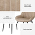 Artiss 2x Dining Chairs Retro PU Leather Kitchen Lounge Cafe Accent Chair Khaki