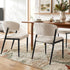 Artiss Dining Chairs Set of 2 Linen Fabric Soft Upholstered Chairs Beige