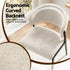 Artiss Dining Chairs Set of 2 Linen Fabric Soft Upholstered Chairs Beige