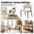 Artiss Dining Chairs Set of 2 Linen Fabric Soft Upholstered Chairs Beige