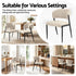 Artiss Dining Chairs Set of 4 Linen Fabric Soft Upholstered Chairs Beige