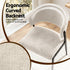 Artiss Dining Chairs Set of 6 Linen Fabric Soft Upholstered Chairs Beige
