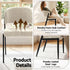 Artiss Dining Chairs Set of 6 Linen Fabric Soft Upholstered Chairs Beige