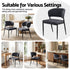 Artiss Dining Chairs Set of 2 Linen Fabric Soft Upholstered Chairs Charcoal