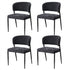 Artiss Dining Chairs Set of 4 Linen Fabric Soft Upholstered Chairs Charcoal