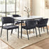 Artiss Dining Chairs Set of 4 Linen Fabric Soft Upholstered Chairs Charcoal