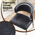 Artiss Dining Chairs Set of 6 Linen Fabric Soft Upholstered Chairs Charcoal