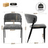 Artiss Dining Chairs Set of 2 Linen Fabric Soft Upholstered Chairs Grey