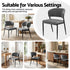 Artiss Dining Chairs Set of 2 Linen Fabric Soft Upholstered Chairs Grey