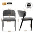 Artiss Dining Chairs Set of 4 Linen Fabric Soft Upholstered Chairs Grey