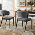 Artiss Dining Chairs Set of 4 Linen Fabric Soft Upholstered Chairs Grey