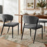 Artiss Dining Chairs Set of 6 Linen Fabric Soft Upholstered Chairs Grey