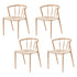 Artiss Dining Chairs Set of 4, Leisure Accent Chair for Living Room & Balcony Spindle Back