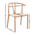 Artiss Dining Chairs X1, Y-Back Leisure Accent Chair for Living Room & Balcony Woven Seat