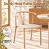 Artiss Dining Chairs X1, Y-Back Leisure Accent Chair for Living Room & Balcony Woven Seat