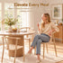 Artiss Dining Chairs X1, Y-Back Leisure Accent Chair for Living Room & Balcony Woven Seat