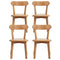 4x Dining Chairs Wooden Kitchen Accent Chair Cafe Lounge Rubber Wood