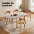 4x Dining Chairs Wooden Kitchen Accent Chair Cafe Lounge Rubber Wood
