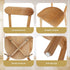 4x Dining Chairs Wooden Kitchen Accent Chair Cafe Lounge Rubber Wood