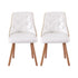 1 Set of 2 Artiss Dining Chairs White PU