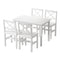 Artiss Dining Chairs and Table Dining Set 4 Cafe Chairs Set Of 5 4 Seater White
