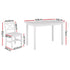 Artiss Dining Chairs and Table Dining Set 4 Cafe Chairs Set Of 5 4 Seater White