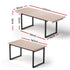 2M Extendable Dining Table Kitchen Cafe Lounge Restaurant Tables Natural