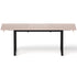 2M Extendable Dining Table Kitchen Cafe Lounge Restaurant Tables Natural
