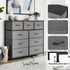 Chest of 9 Drawers Storage Dresser Tallboy Dark Grey