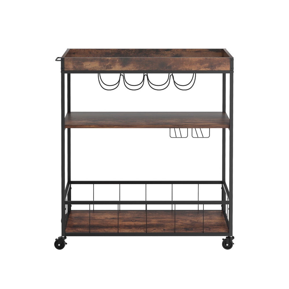 Artiss Kitchen Island Rolling Serving Cart