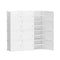 DIY Stackable Shoe Rack 12 Cube Storage Cabinet White Modular Organizer
