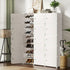 Artiss DIY Stackable Shoe Rack 15 Cube Storage Cabinet White Modular Organizer