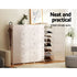 DIY Stackable Shoe Rack 16 Cube Storage Cabinet White Modular Organizer