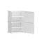 DIY Stackable Shoe Rack Storage Cube Set 2 White PP Steel Frame Cabinet