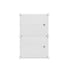 DIY Stackable Shoe Rack Storage Cube Set 2 White PP Steel Frame Cabinet