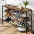 Shoe Rack 4 tier Storage Organiser Walnut