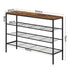 Shoe Rack 4 tier Storage Organiser Walnut