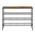 Shoe Rack 4 tier Storage Organiser Walnut