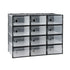Shoe Storage Box DIY Set of 12 Stackable Black