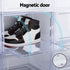 DIY Shoe Box Set of 2 Stackable Shoe Storage Case Magnetic Door