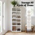 Foldable Shoe Storage Box 6 Tier 12 Pairs Entryway