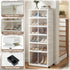 Foldable Shoe Storage Box 6 Tier 12 Pairs Entryway