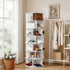 7 Tier 360° Rotating Shoe Rack Storage Display Shelf White