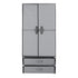 Portable Clothes Closet Wardrobe – Large Storage with Magnetic Door Grey