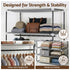 Portable Clothes Closet Wardrobe – Large Storage with Magnetic Door Grey