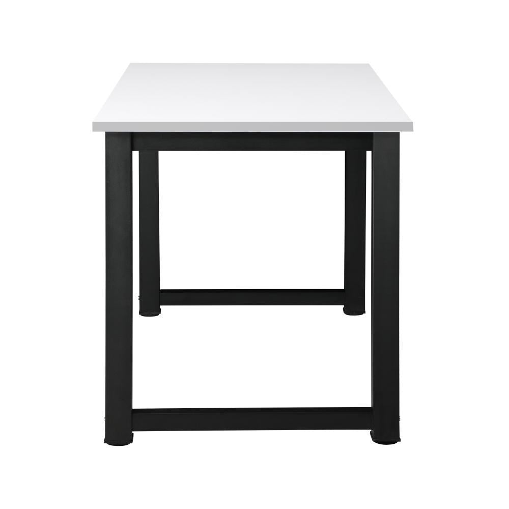 Computer Desk Metal Frame White Top 120cm